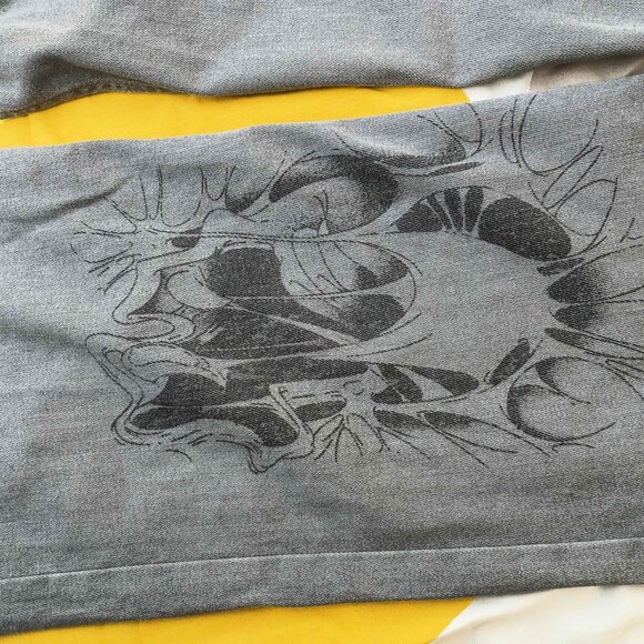 Sia Arnika gray goth print jeans - Picture 4 of 6